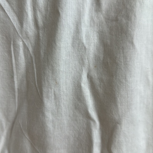 Bugle Boy Classic White Collar Button Down Top with Floral Embroidery - Picture 7 of 8